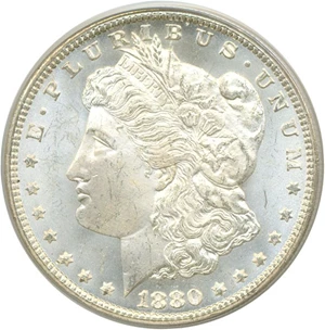 image for: Top 100 VAM: 1880/79-CC $1 Rev.'78 (VAM-4) PCGS MS64
