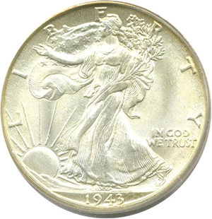 image for: 1943-D 50c PCGS MS66