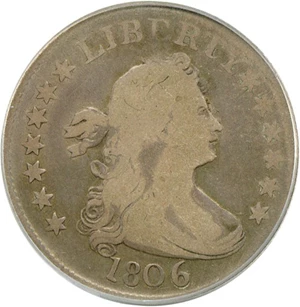 image for: 1806 25c PCGS F12