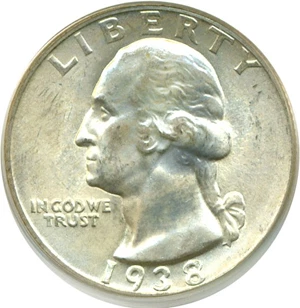 image for: 1938 25c PCGS MS65