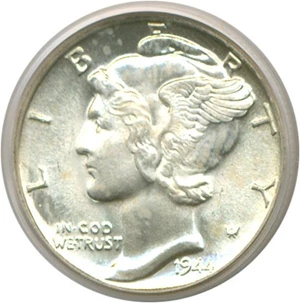 image for: 1944 10c PCGS MS65 FB