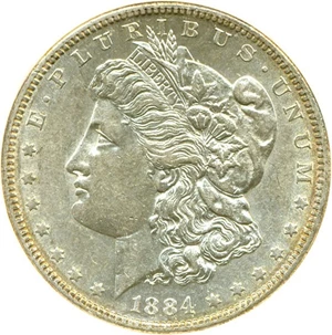 image for: 1884-S $1 NGC AU53