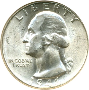 image for: 1946-S 25c NGC MS65