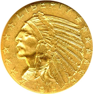 image for: 1913 $5 NGC MS61