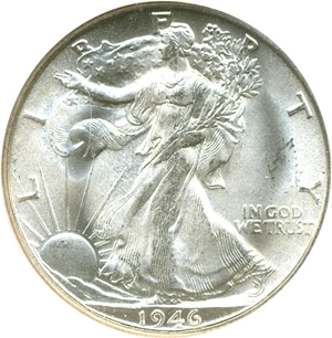 image for: 1946-S 50c NGC MS65
