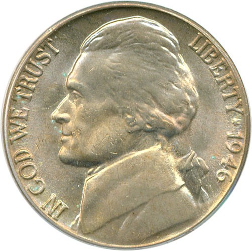 image for: 1946-D 5c  PCGS MS66 FS