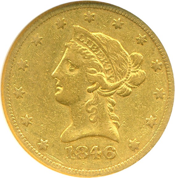 image for: 1846 $10  NGC VF20