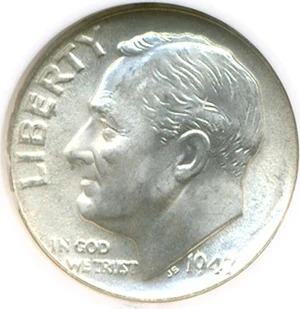 image for: 1947 10c NGC MS66 FT