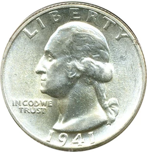 image for: 1941 25c PCGS MS65