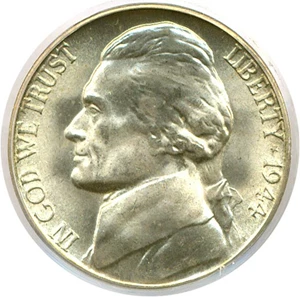 image for: 1944-S 5c PCGS MS65