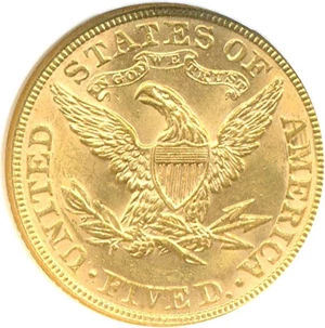 image for: 1884 $5 NGC MS62