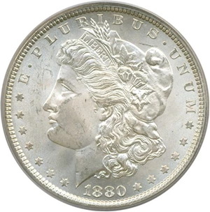 image for: 1880 $1 PCGS MS65