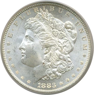 image for: 1883 $1 PCGS MS65