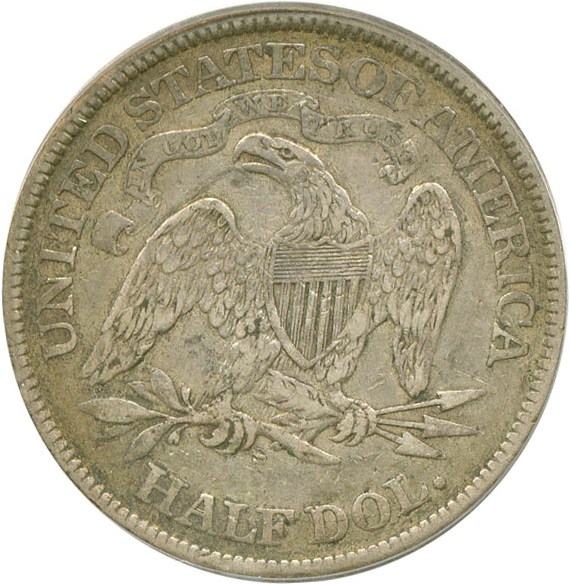 image for: 1874-S 50c Arrows PCGS XF40 