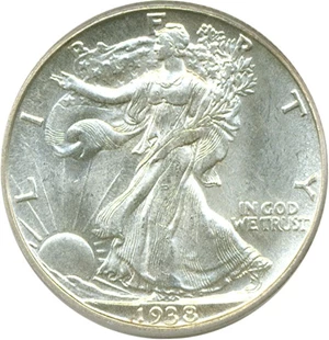 image for: 1938-D 50c PCGS MS65