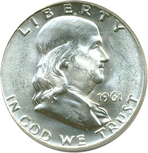 image for: 1961-D 50c PCGS MS64 FBL