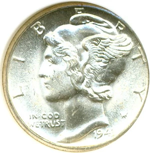 image for: 1943-D 10c NGC MS67 FB