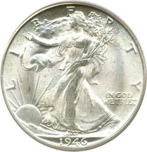 image for: 1946-S 50c PCGS MS65