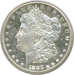 image for: 1883-CC $1 PCGS MS63 DMPL