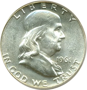 image for: 1961 50c PCGS MS64 FBL