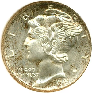 image for: 1943-D 10c NGC MS67 FB
