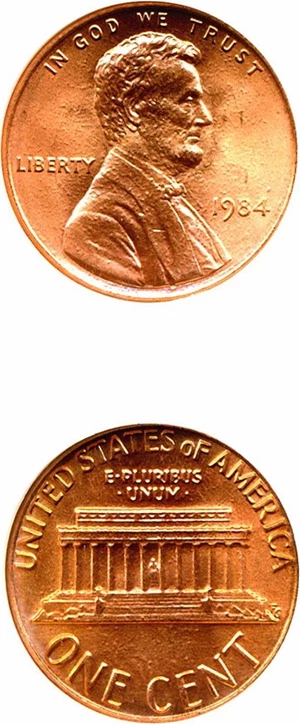image for: 1984 1c Doubled Ear NGC MS68 RD