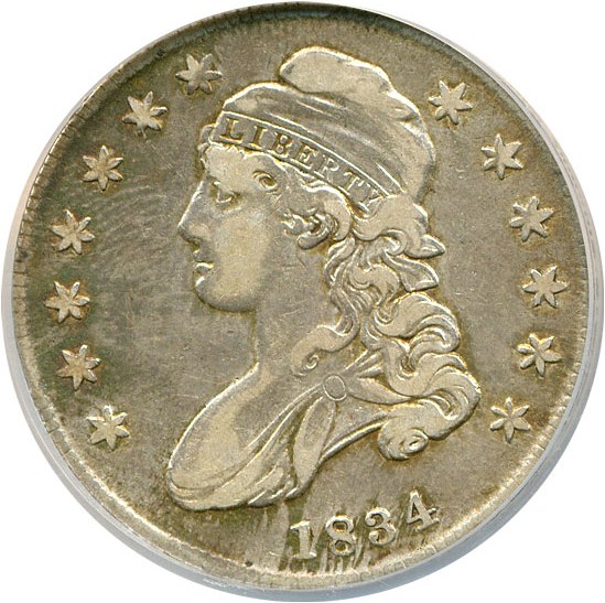 image for: 1834 50c Small Date, Sm Letters NCS (Genuine, O-115)