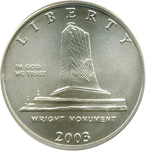 image for: 2003-P 50c First Flight PCGS MS69