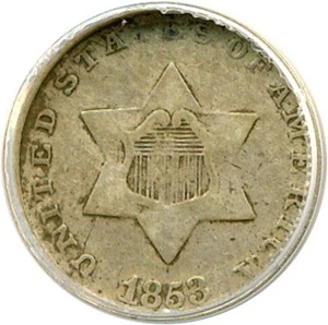image for: 1853 3cS ANACS VF20