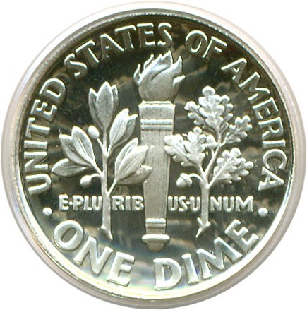 image for: 2001-S 10c Silver PCGS Proof 69 DCameo