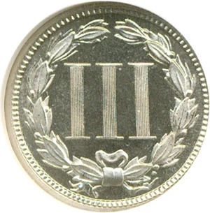 image for: 1870 3cN NGC Proof 65 Cameo