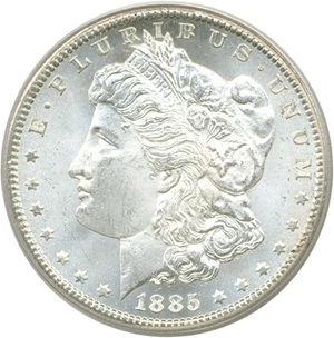 image for: 1885-CC $1 PCGS MS65