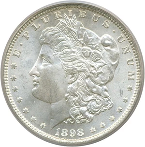 image for: 1898 $1 PCGS MS66