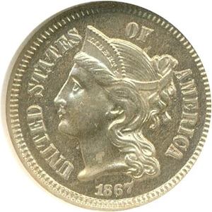 image for: 1867 3cN NGC Proof 63