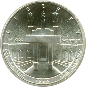 image for: 1984-P $1 Olympic PCGS MS69