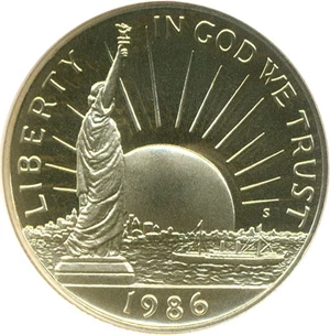 image for: 1986-S 50c Statue Liberty NGC Proof 69 UCameo