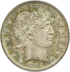 image for: 1892-O 50c PCGS AU58