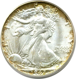 image for: 1942 50c PCGS MS66