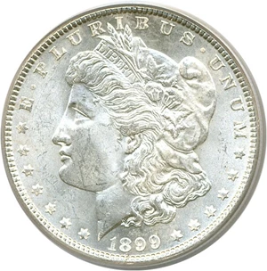 image for: 1899 $1 PCGS MS64
