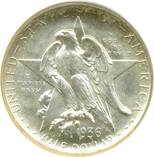 image for: 1936-S 50c Texas NGC MS66