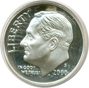image for: 2000-S 10c Silver PCGS Proof 69 DCameo