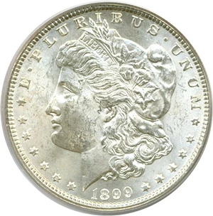 image for: 1899 $1 PCGS MS63