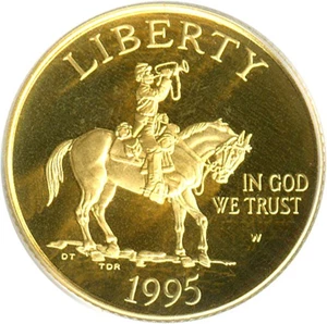 image for: 1995-W $5 Civil War PCGS Proof 69 DCameo