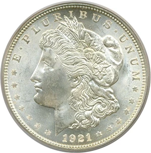 image for: 1921 $1 Morgan PCGS MS64