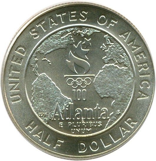 image for: 1995-S 50c Olympic Baseball PCGS MS69 