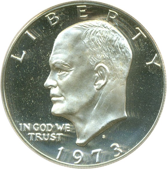 image for: 1973-S $1 Silver PCGS Proof 69 DCameo