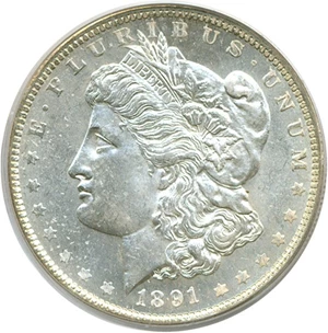 image for: 1891-O $1 PCGS MS63