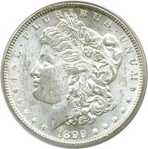 image for: 1899 $1 PCGS MS62