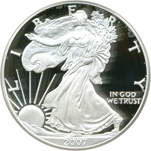 image for: 2007-W $1 Silver Eagle PCGS Proof 69 DCameo