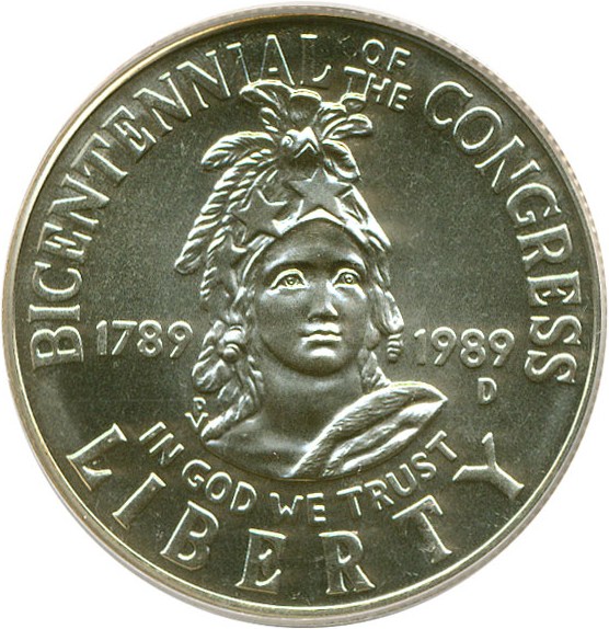 image for: 1989-D 50c Congress PCGS MS69 